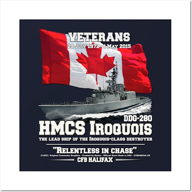 HMCS Iroquois Royal Canadian Veterans Wall Art by comancha